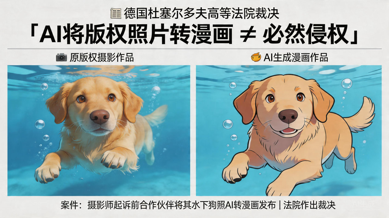 德国法院裁定：AI 二创漫画不一定侵权
