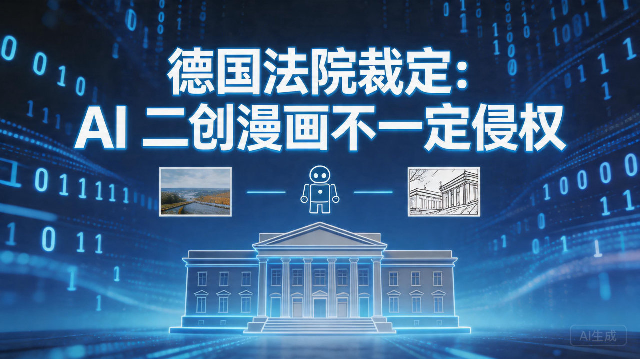 德国法院裁定：AI 二创漫画不一定侵权