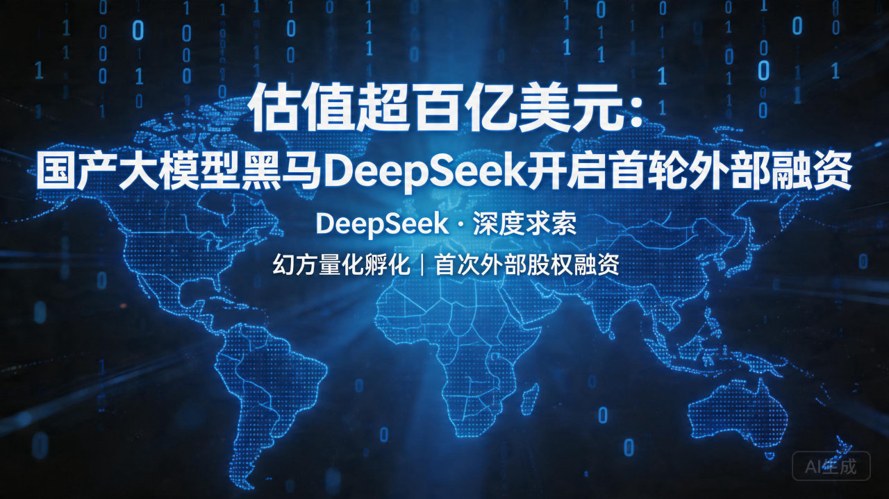 估值超百亿美元：国产大模型黑马DeepSeek开启首轮外部…