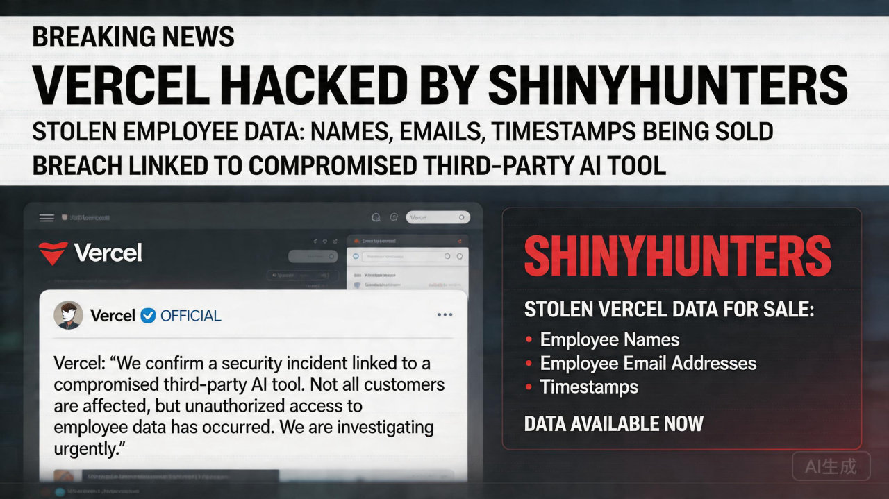 ​Vercel 遭黑客攻击，第三方 AI 工具成为安全漏洞源
