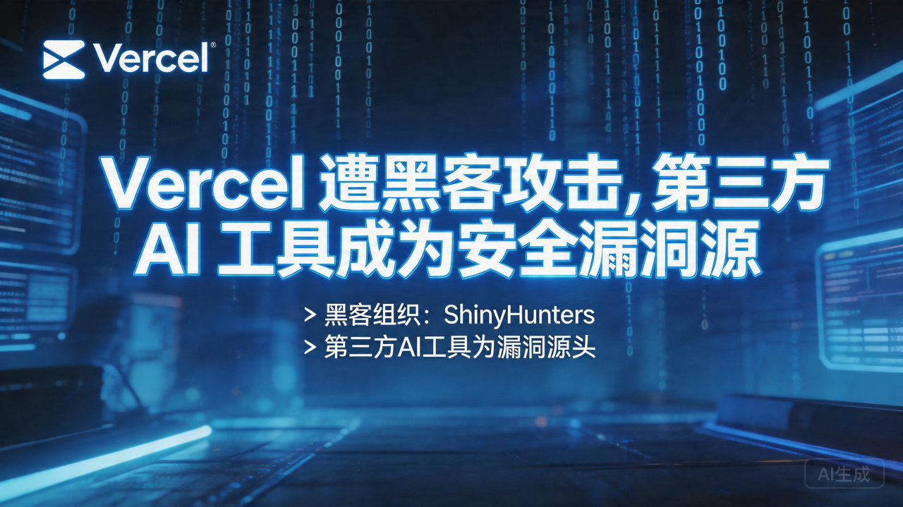​Vercel 遭黑客攻击，第三方 AI 工具成为安全漏洞…