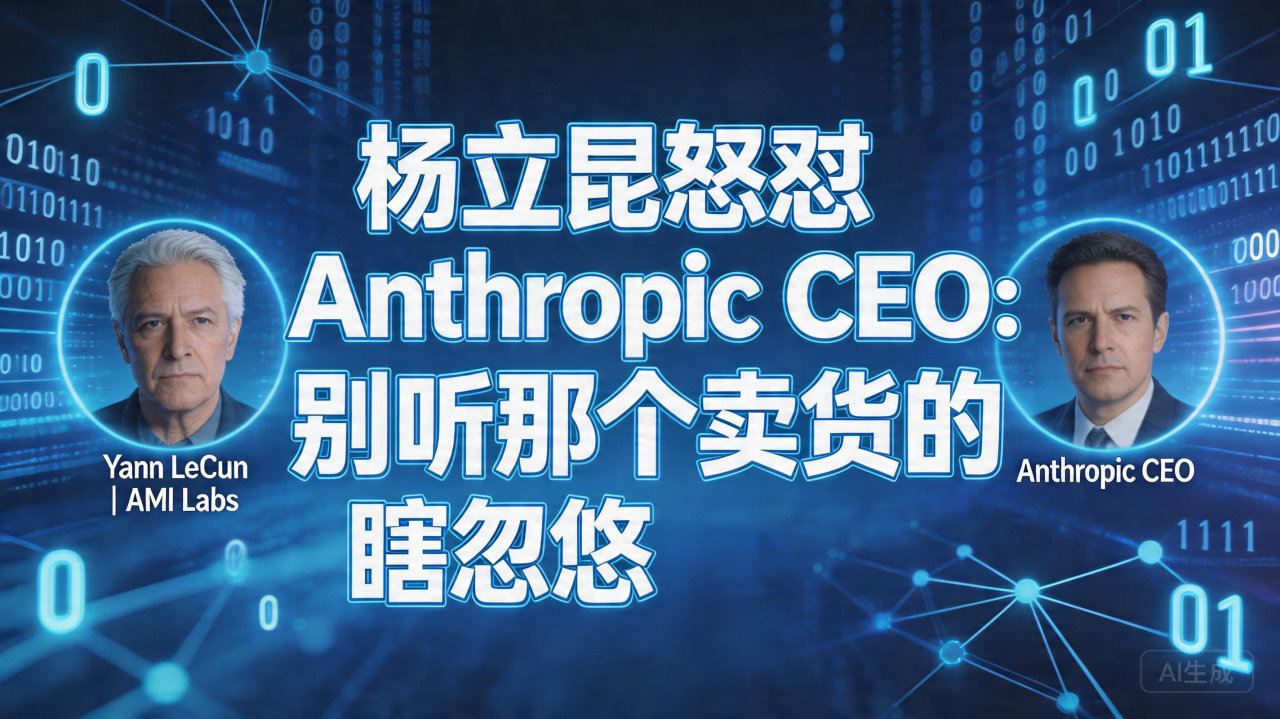 杨立昆怒怼 Anthropic CEO：别听那个卖货的瞎忽…