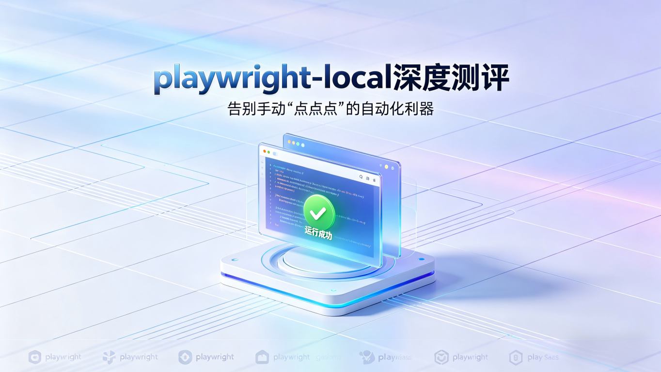 playwright-local 深度测评：一款值得你告别手动“点点点”的Web自动化工具