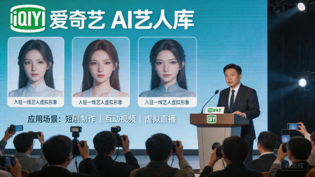 爱奇艺上线“AI艺人库”惹争议：是降本增效的利器，还是行业“自掘坟墓”？

