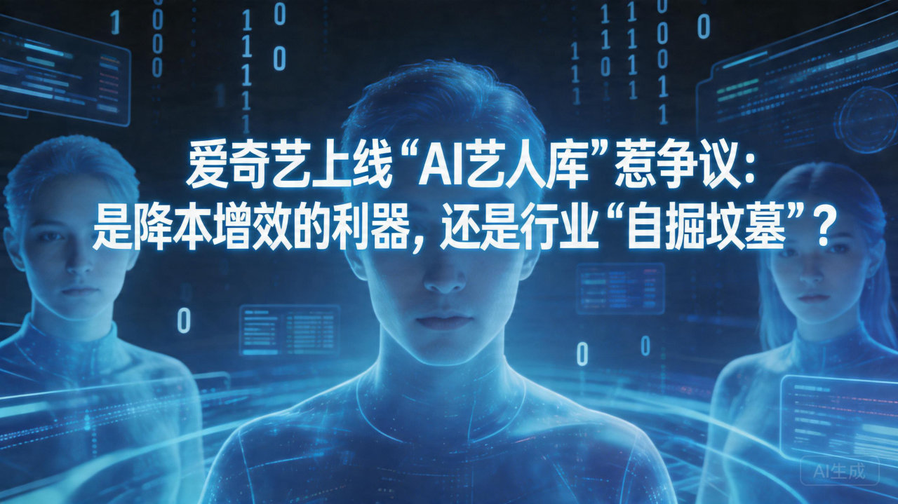 爱奇艺上线“AI艺人库”惹争议：是降本增效的利器，还是行业…