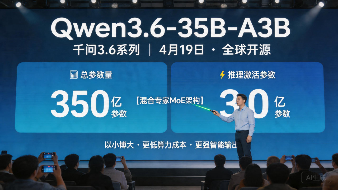 国产大模型再突破：Qwen3.6-35B-A3B正式开源，主打高效率与多模态思考
