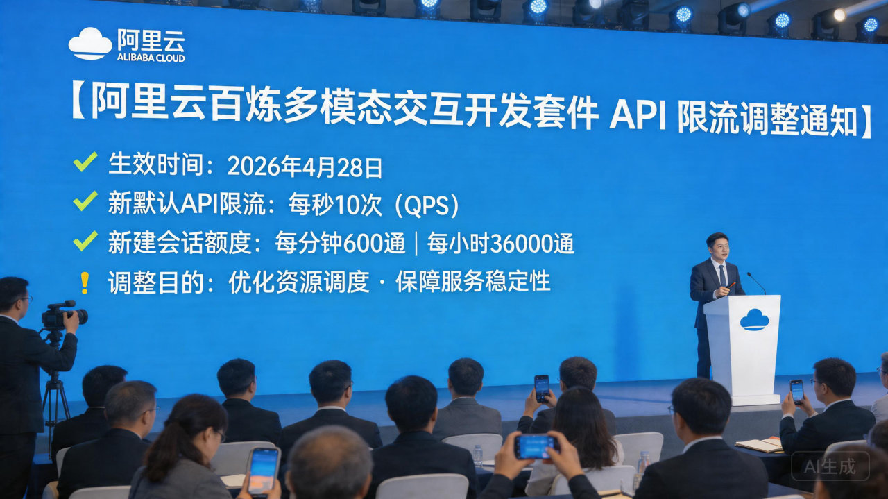 ​阿里云优化百炼多模态开发套件 API 调用限流
