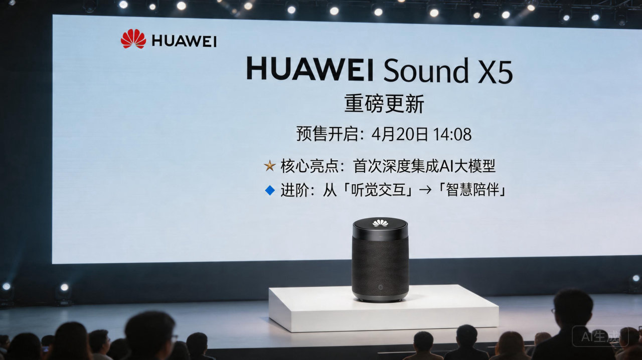 华为 Sound X 5 官宣预售：AI 大模型赋能音频新体验

