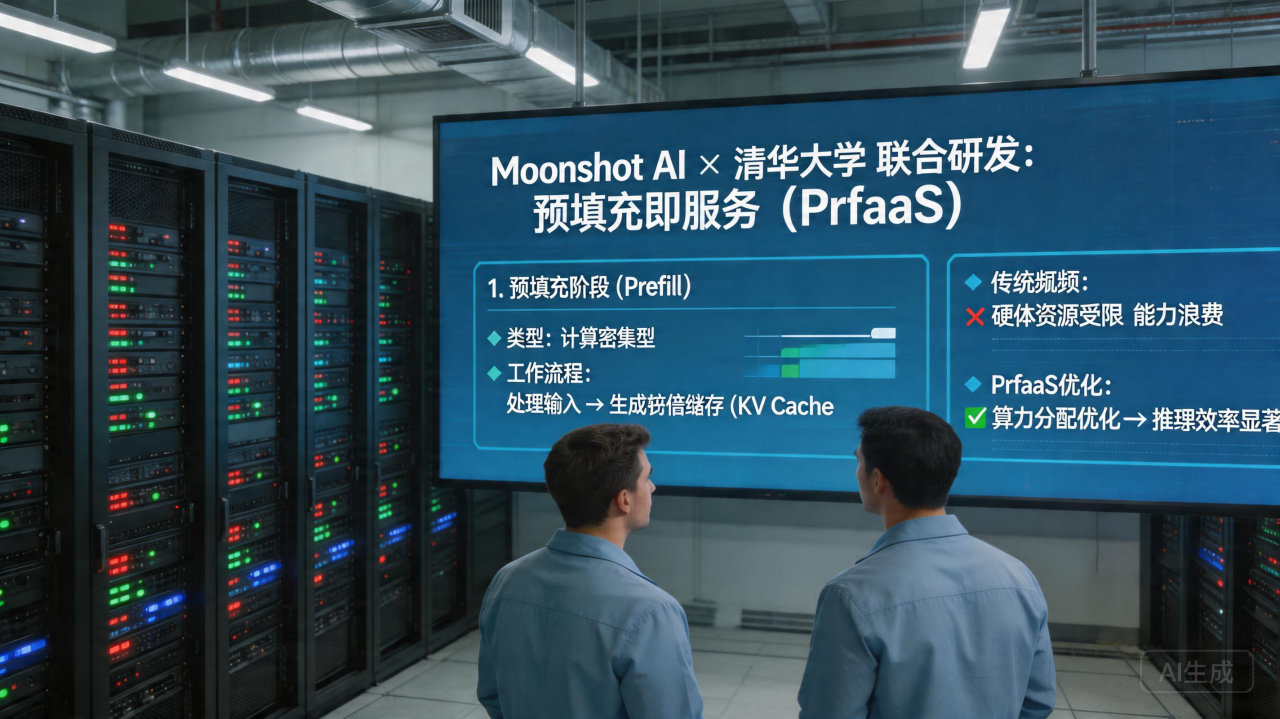 Moonshot AI携手清华大学发布PrfaaS架构，破解大模型算力瓶颈
