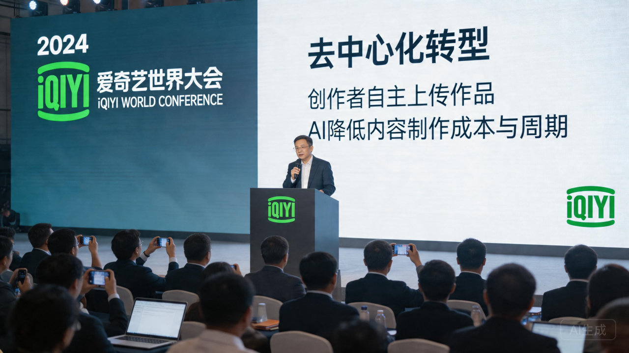 爱奇艺 CEO 龚宇：借 AI 技术推动去中心化转型，鼓励创作者自主上传作品
