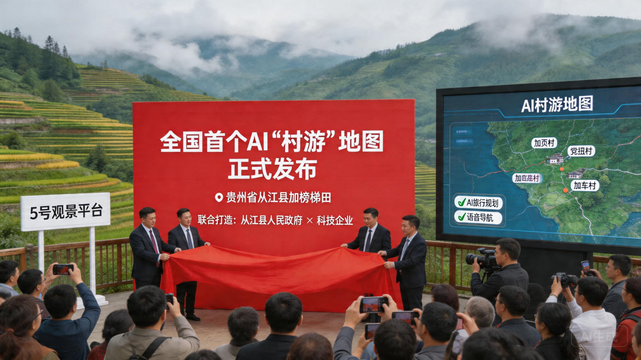 解锁云端秘境！全国首个AI“村游”地图落户贵州加榜梯田
