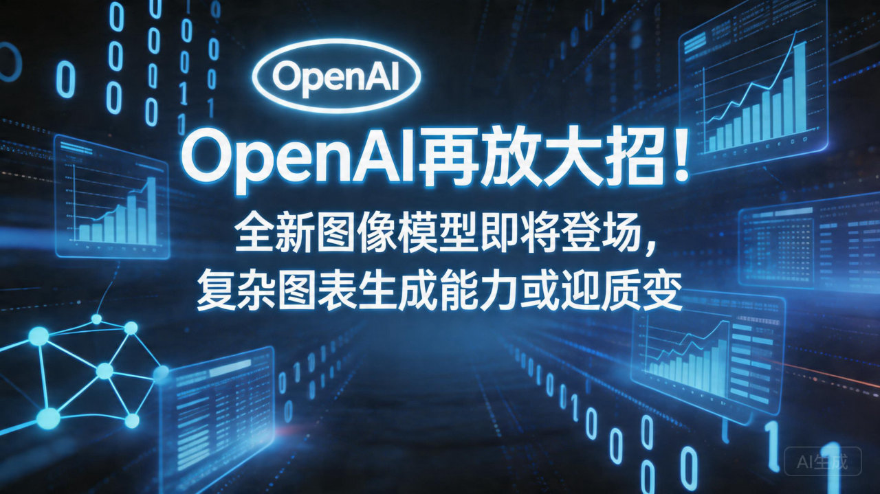 OpenAI再放大招！全新图像模型即将登场，复杂图表生成能…