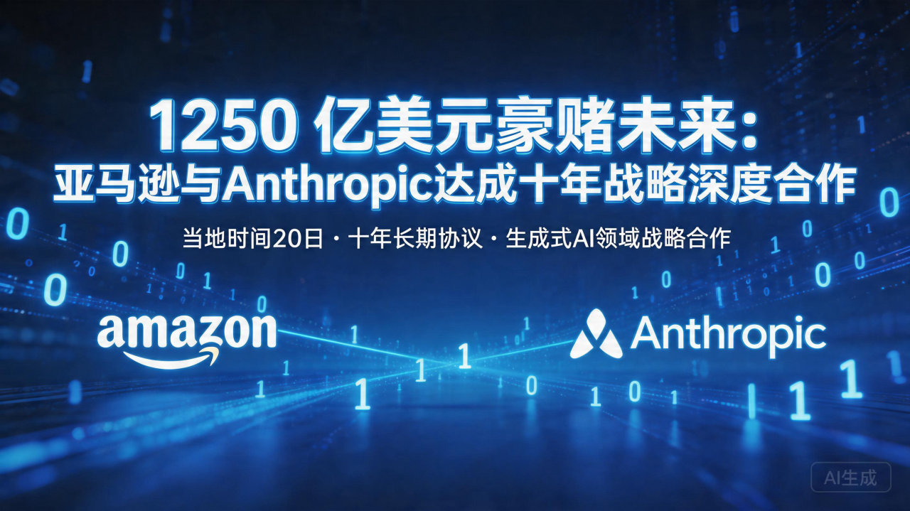 1250 亿美元豪赌未来：亚马逊与Anthropic达成十…