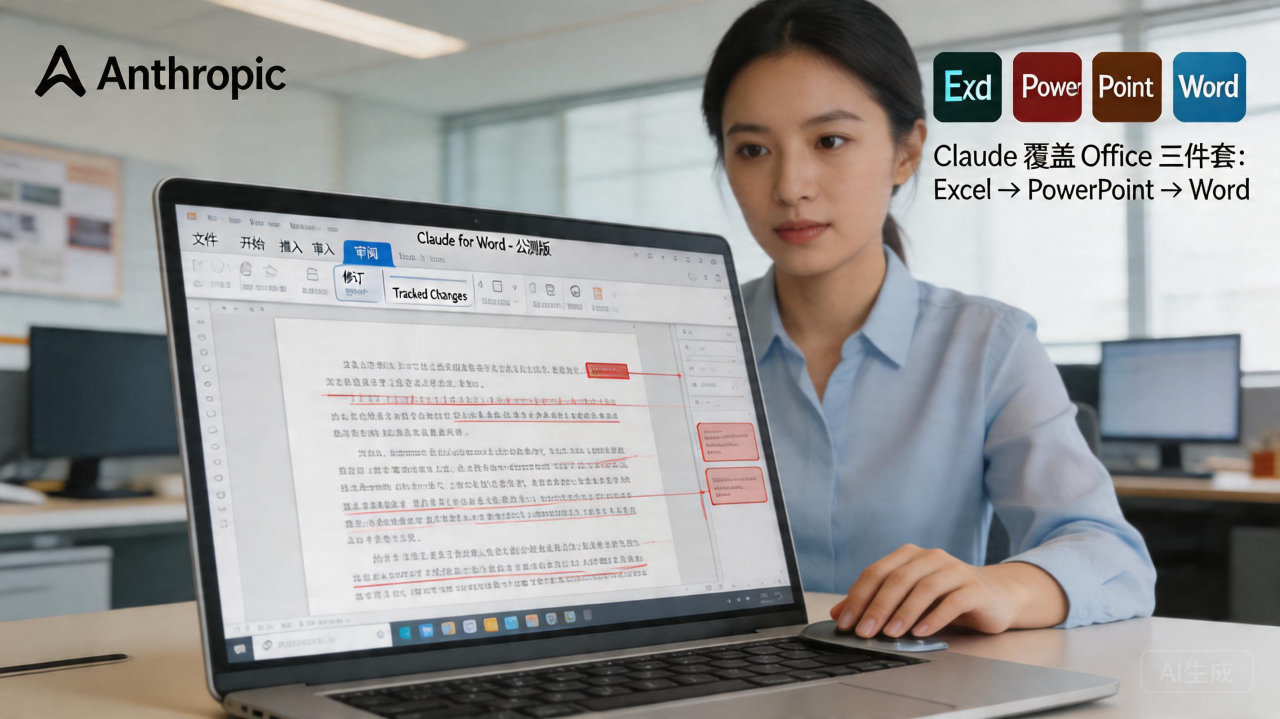 AI 办公新动向：Claude 完成 Office 全覆盖，修订模式成博弈焦点
