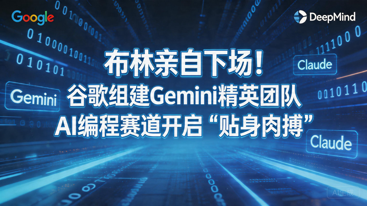 布林亲自下场！谷歌组建Gemini精英团队，AI编程赛道开…