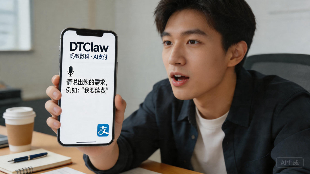 蚂蚁数科DTClaw上线AI支付功能，一句话让“龙虾”帮你付

