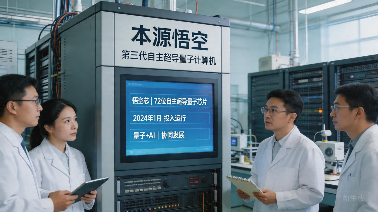 首发：量子算力正式“拥抱”AI，国产超导量子计算机“本源悟空”实现重大跨越
