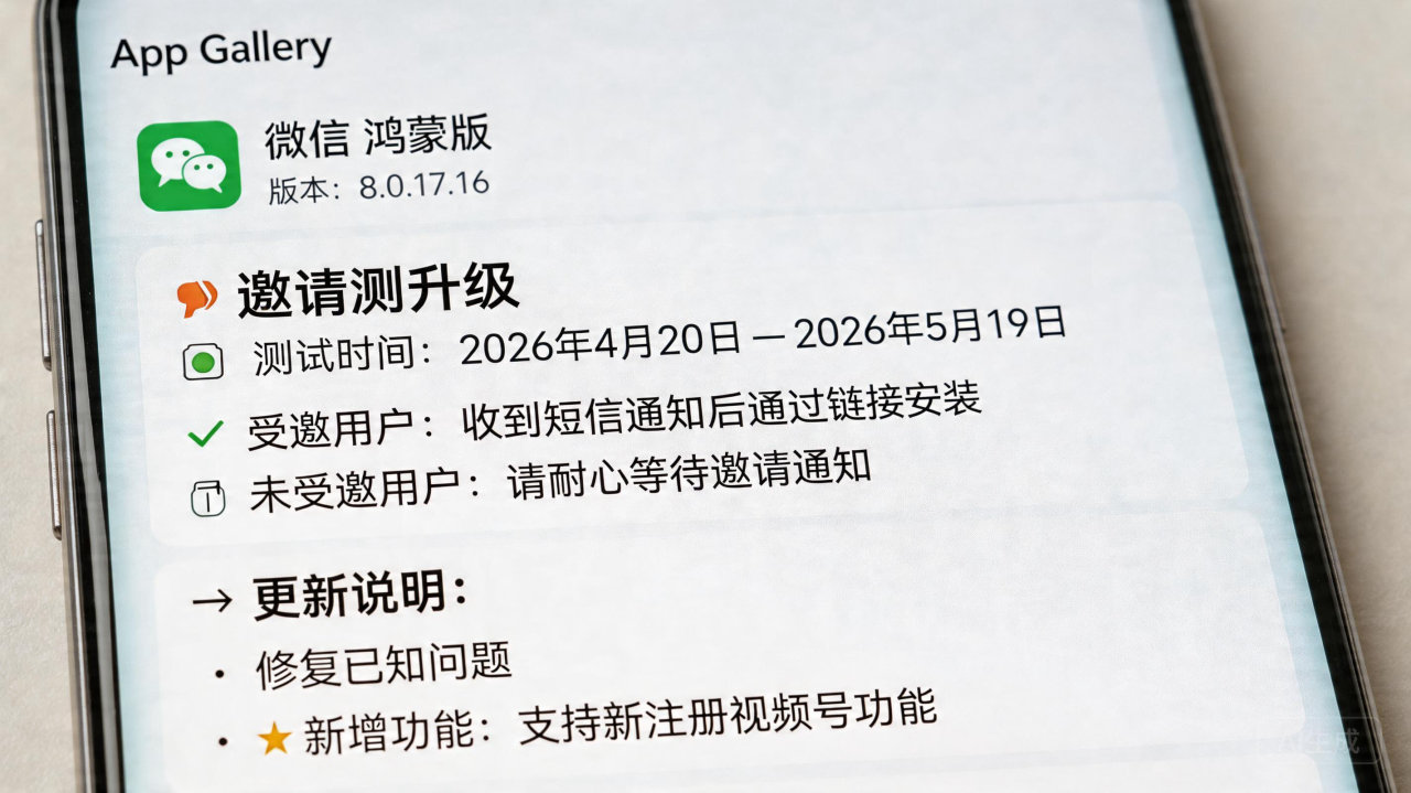 ​微信鸿蒙版迎来 8.0.17.16 版本升级，AI 音乐功能闪亮登场
