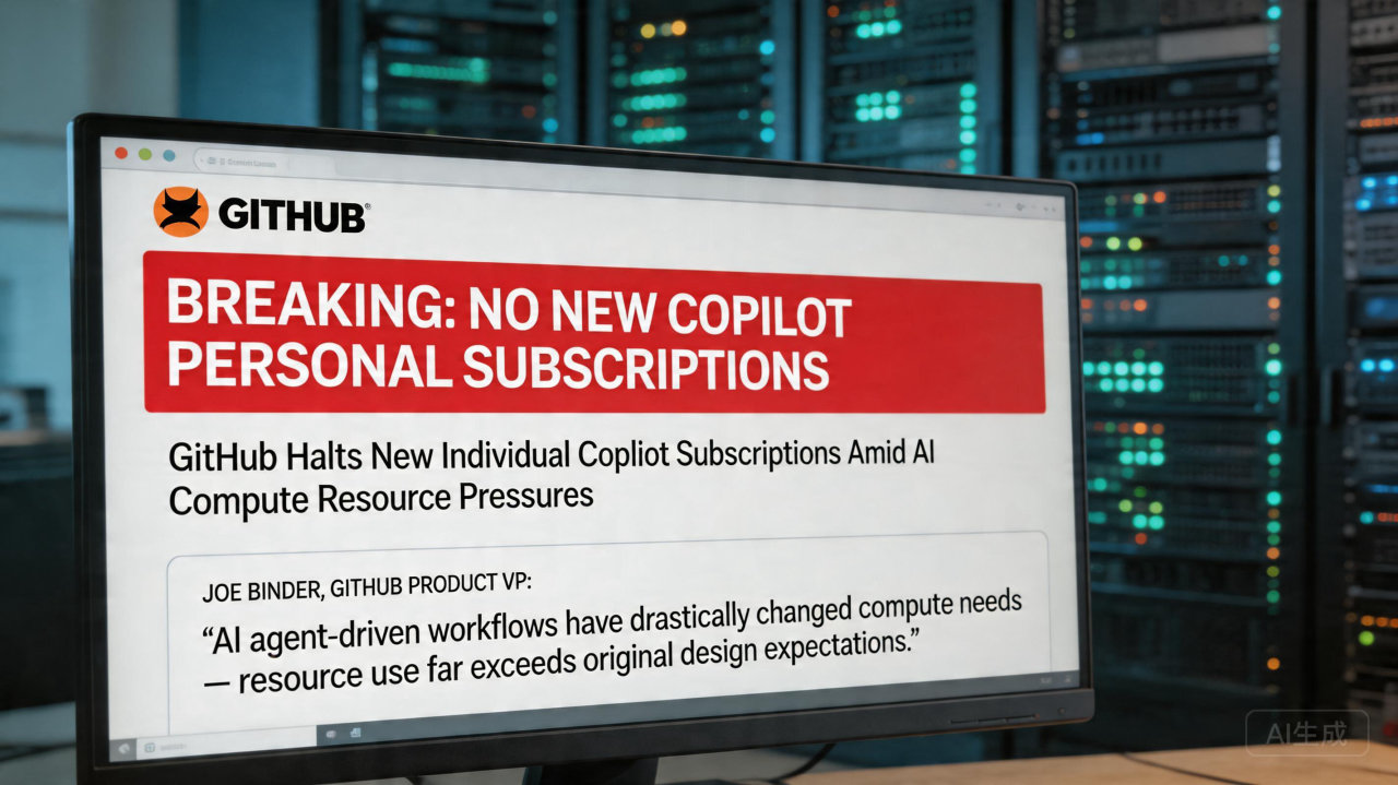 算力被“特工”耗尽？GitHub Copilot 紧急叫停个人账户注册
