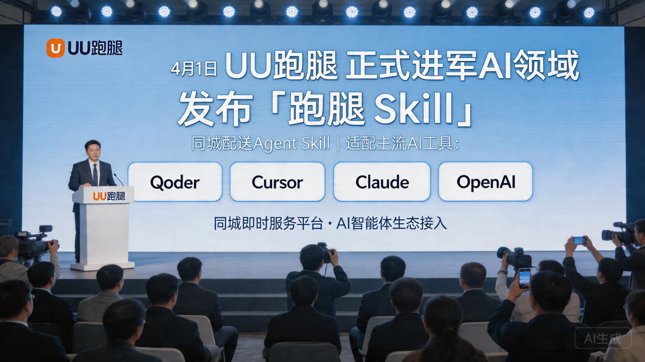 UU跑腿发布全新的“跑腿Skill” 开启AI跑腿服务

