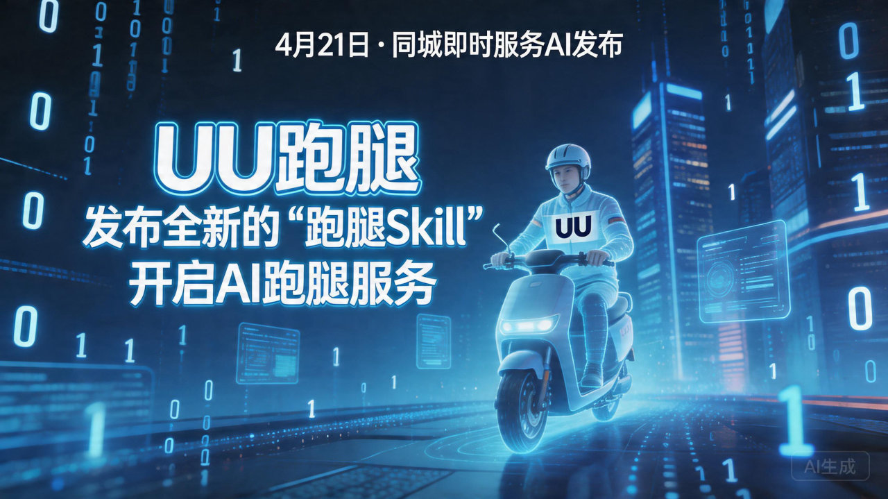 UU跑腿发布全新的“跑腿Skill” 开启AI跑腿服务