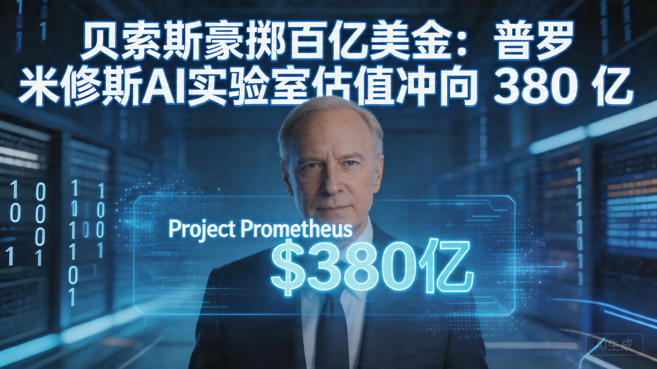 贝索斯豪掷百亿美金：普罗米修斯AI实验室估值冲向 380 …