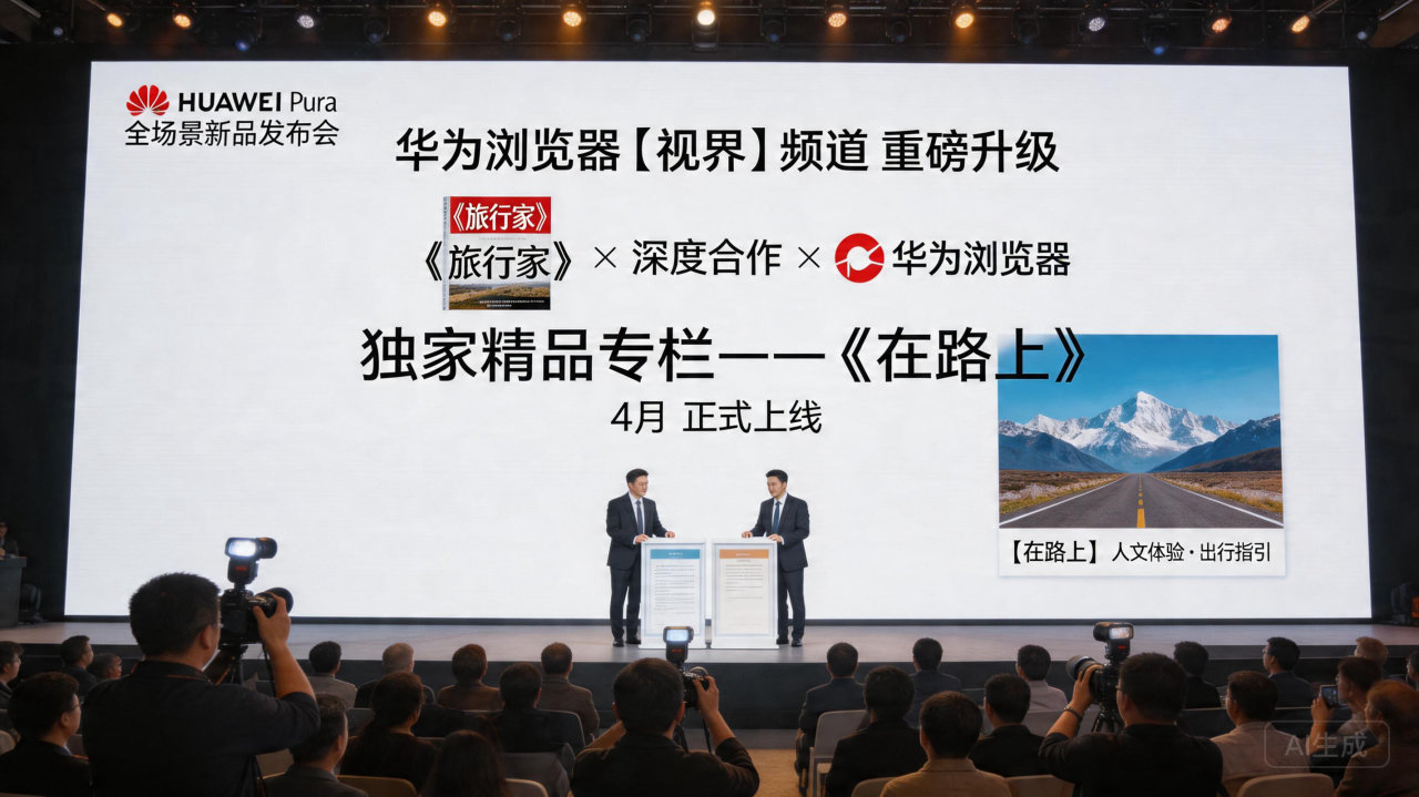 华为浏览器AI播客功能上线 联手《旅行家》打造精品专栏
