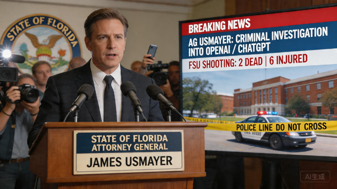 ​佛罗里达州对 OpenAI 及其 ChatGPT 展开刑事调查，因涉及致命枪击案
