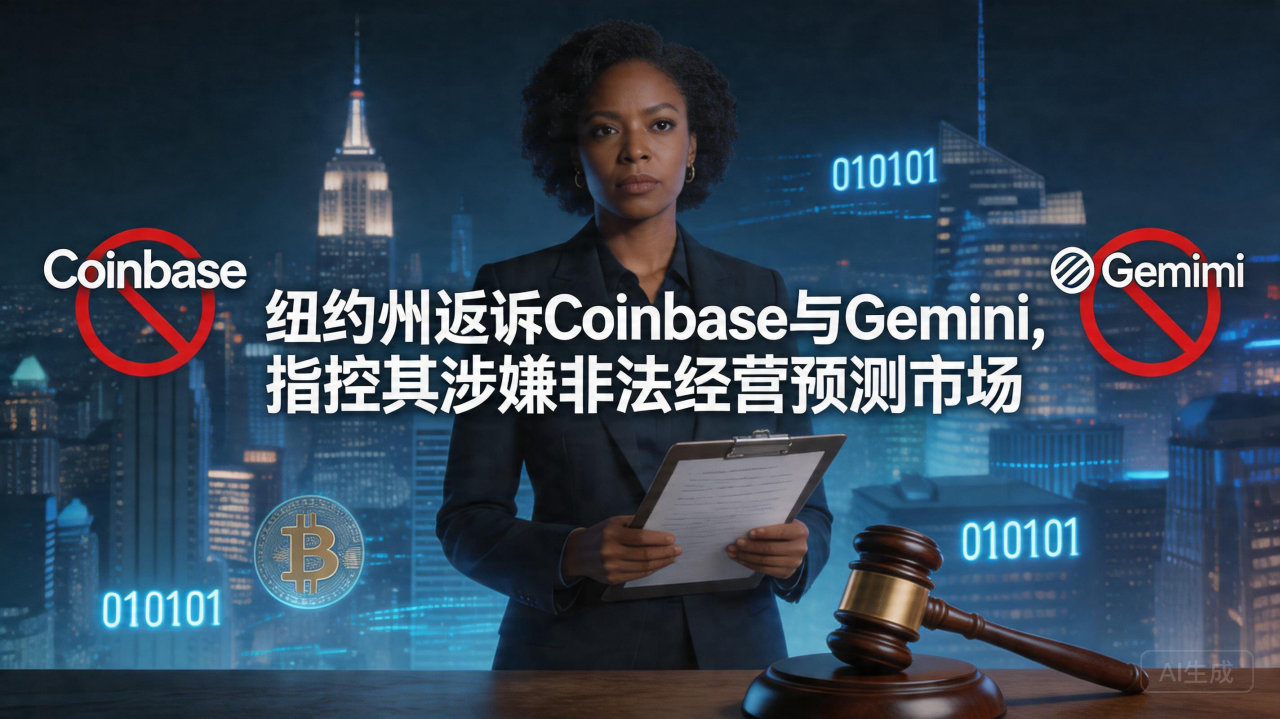 纽约州起诉Coinbase与Gemini，指控其涉嫌非法经…