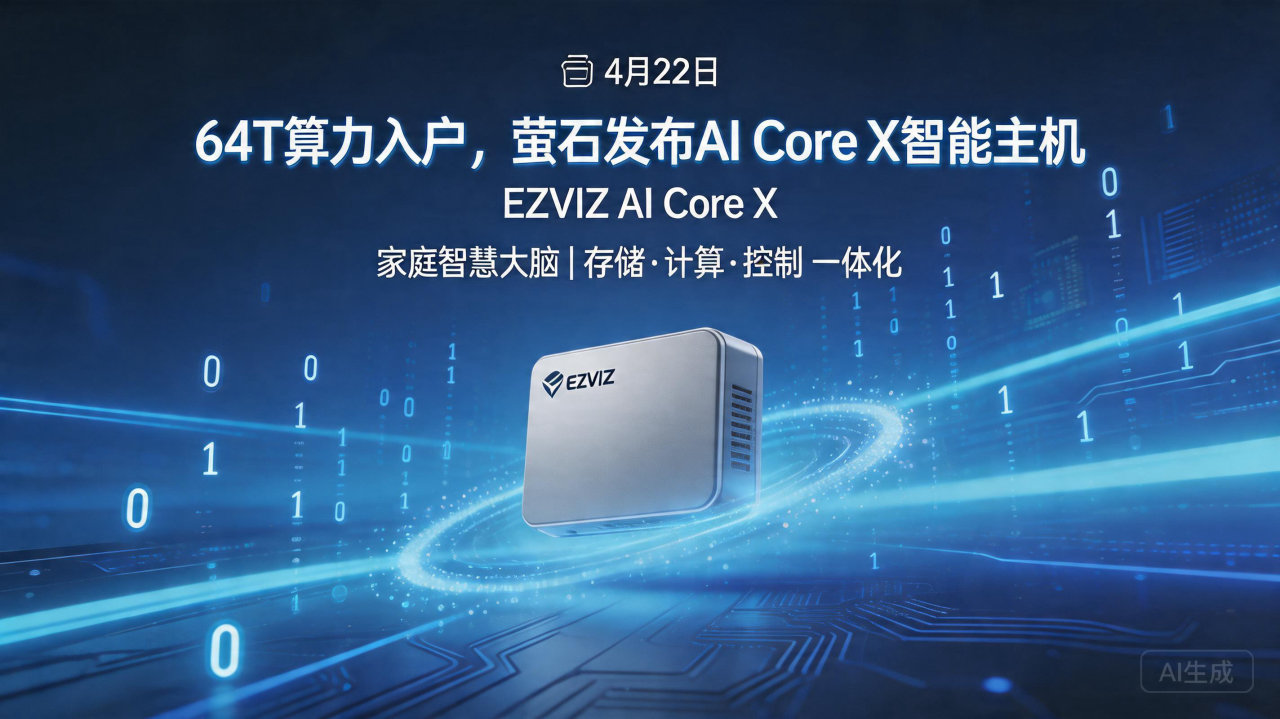64T算力入户，萤石发布AI Core X智能主机