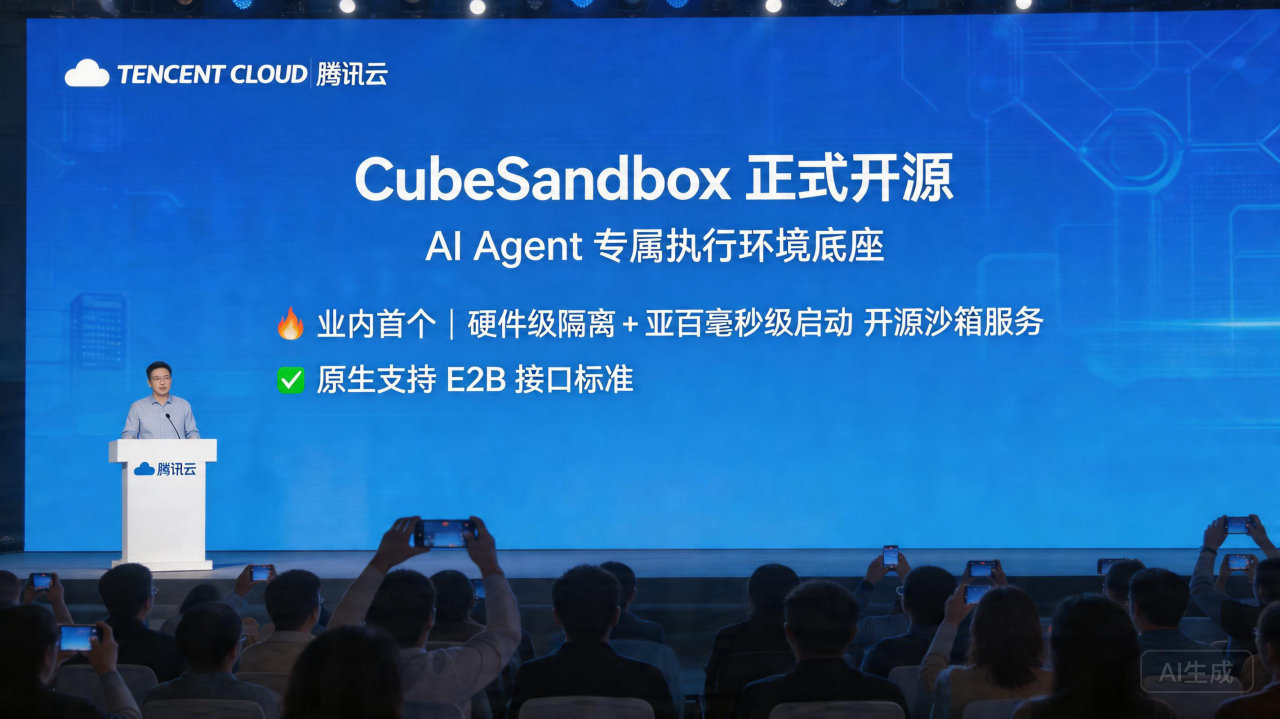 腾讯云开源 CubeSandbox：打造 AI Agent 的高性能“安全屋”

