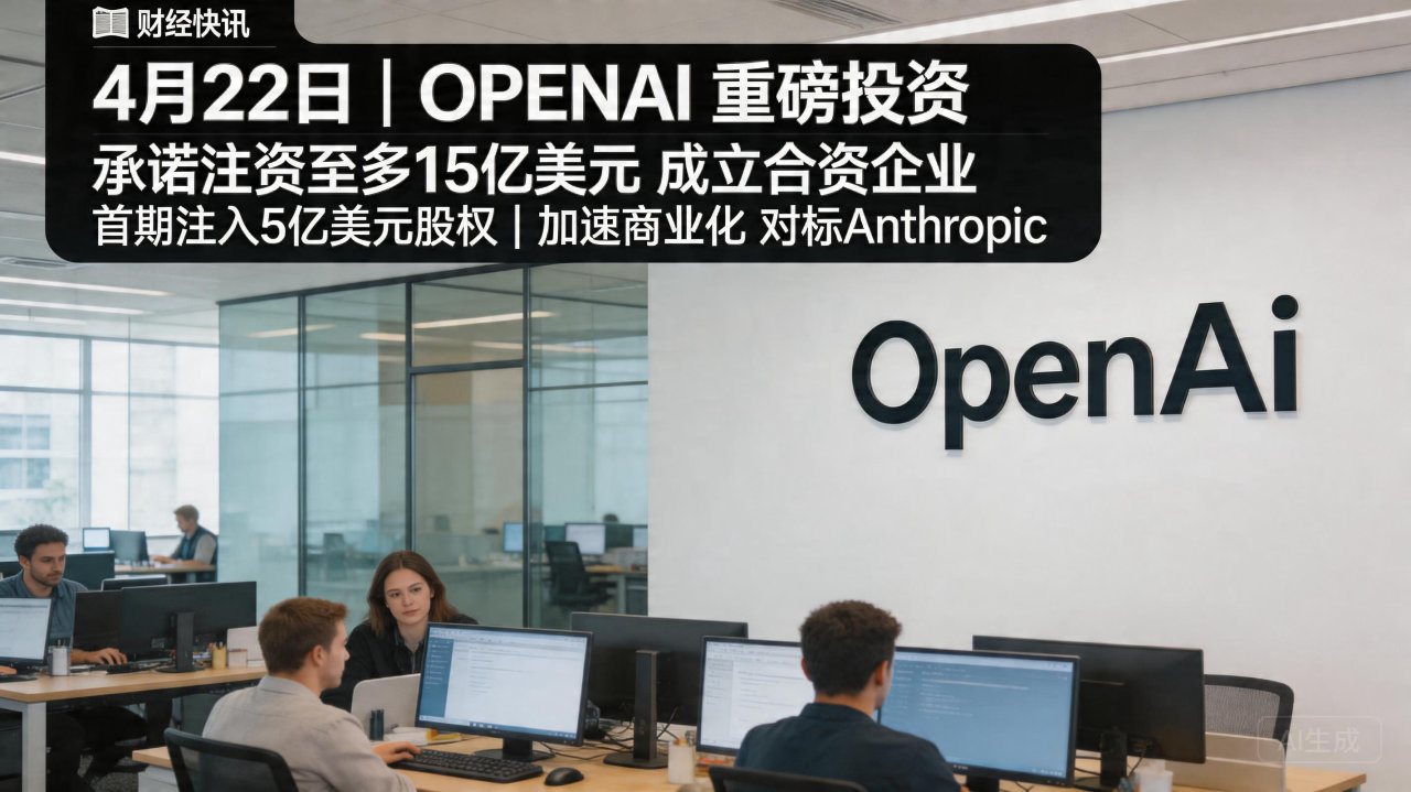 OpenAI豪掷 15 亿美元布局B端：新合资公司“DeployCo”浮出水面
