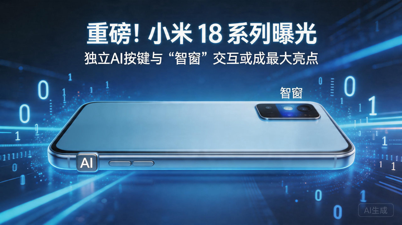 重磅！小米 18 系列曝光：独立AI按键与“智窗”交互或成…