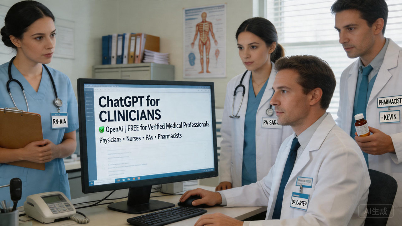 OpenAI向临床医生免费开放专业级服务
