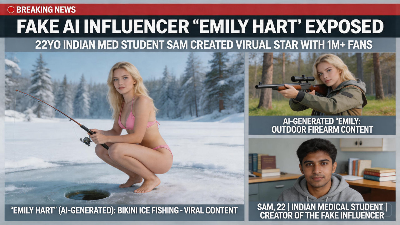 跨国网恋竟是AI骗局：印度医学生打造虚拟网红收割百万粉丝
