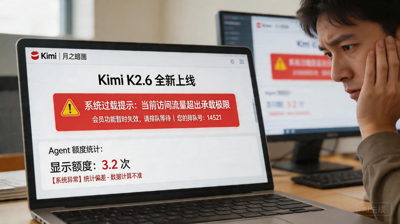 爆火模型上线导致系统“宕机”：月之暗面紧急全员重置额度以表诚意
