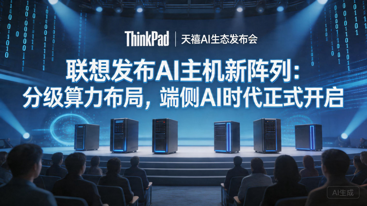 联想发布AI主机新阵列：分级算力布局，端侧AI时代正式开启