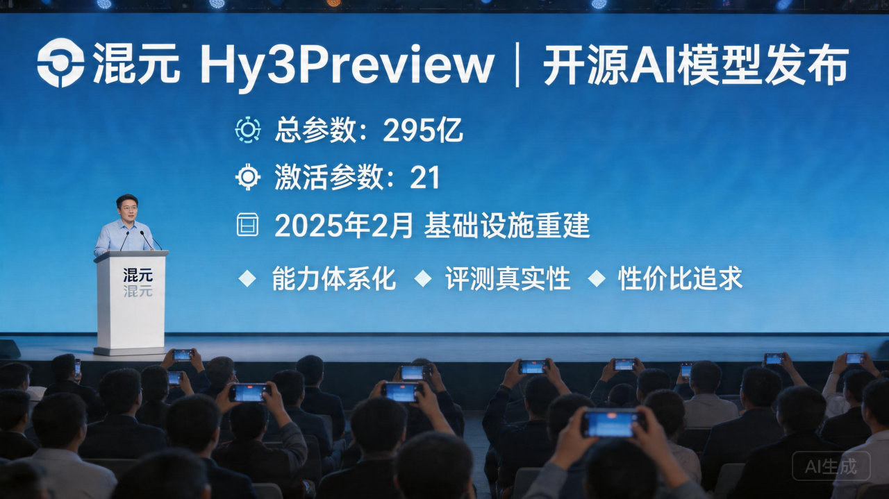 腾讯推出最新开源语言模型 Hy3 Preview，引领智能时代新潮流
