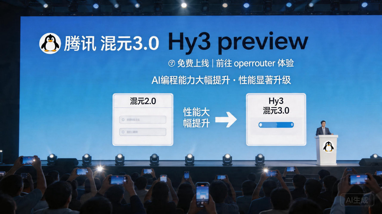 腾讯推混元 3.0 大模型 编程能力大幅提升
