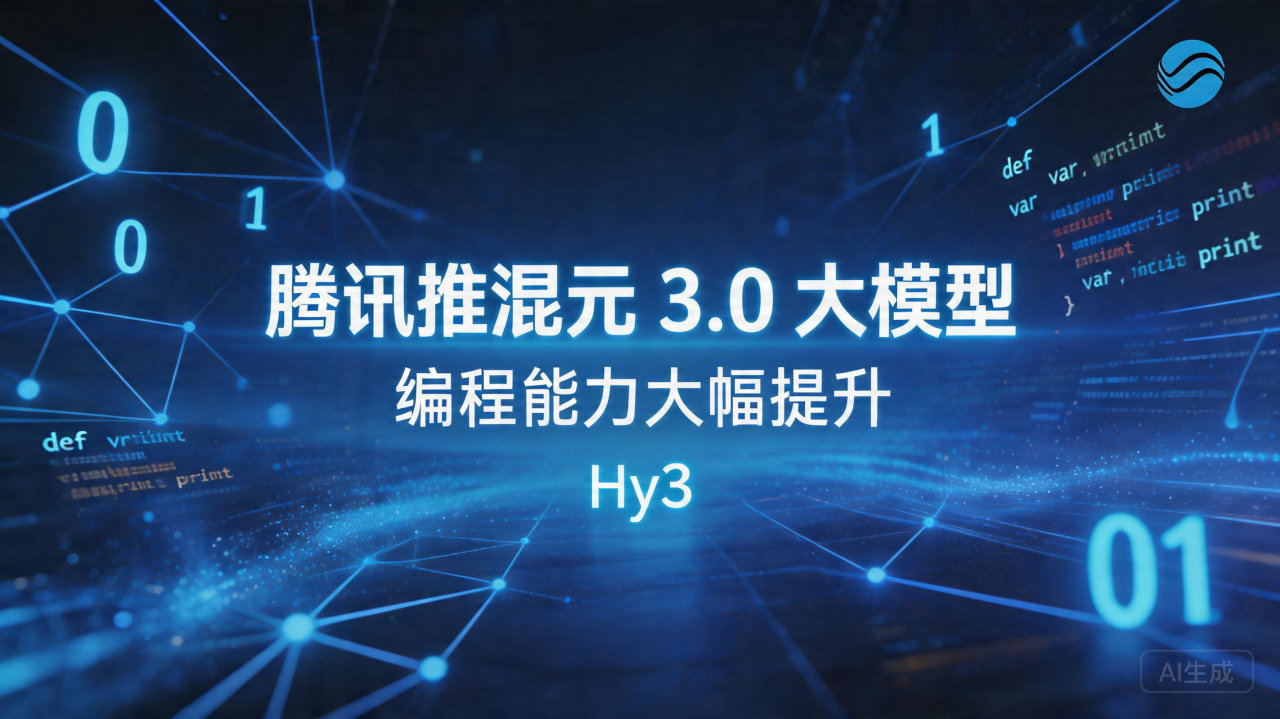 腾讯推混元 3.0 大模型 编程能力大幅提升