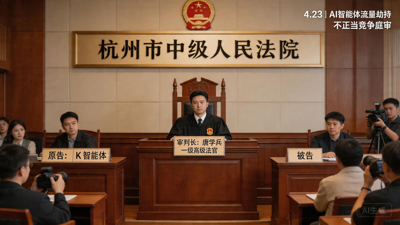 ​杭州中院审理首例 “AI 智能体量劫持不正当竞争案

