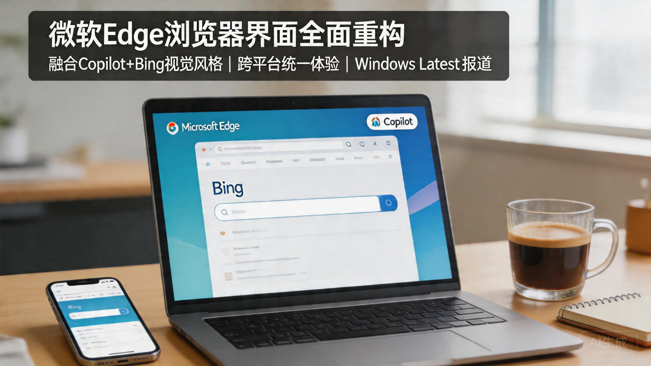 ​微软正式重塑 Edge 浏览器界面，呈现统一的 AI 风格
