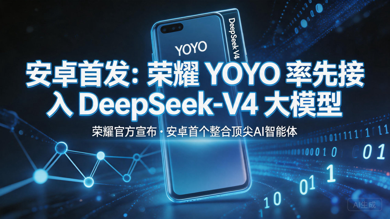 安卓首发：荣耀 YOYO 率先接入 DeepSeek-V4…