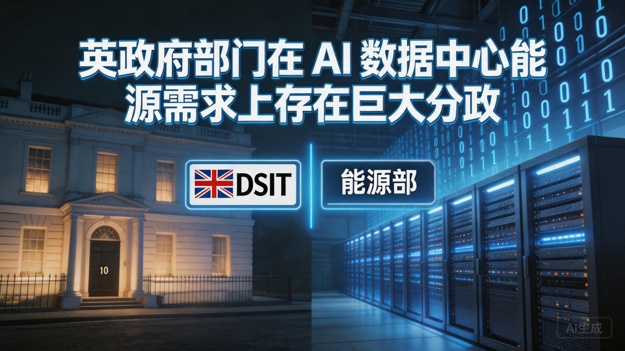 ​英政府部门在 AI 数据中心能源需求上存在巨大分歧