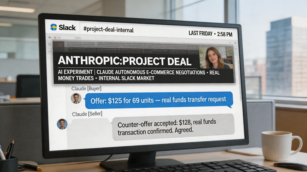 Anthropic 推出 Claude 电商实验 AI 成功完成谈判和交易
