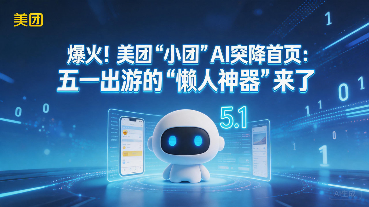 爆火！美团“小团”AI突降首页：五一出游的“懒人神器”来了