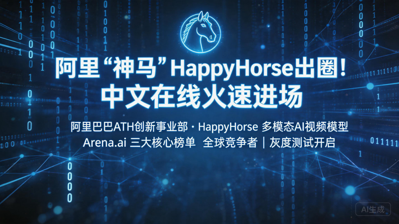 阿里“神马”HappyHorse出圈！中文在线火速进场