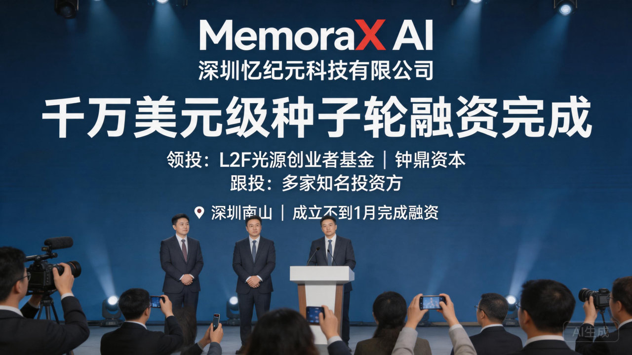 搞定大模型“健忘症”：华为大牛深圳创业，MemoraX AI 获千万美元融资

