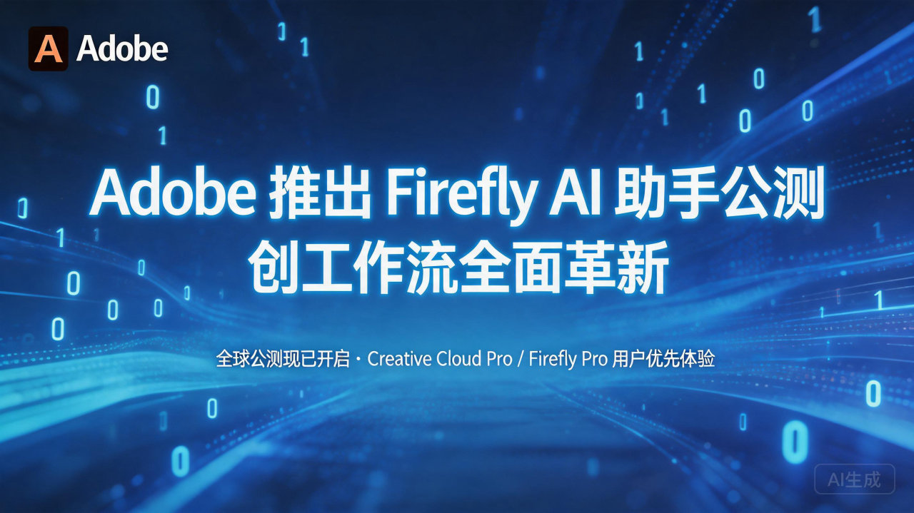 Adobe 推出 fly AI 助手公测，创工作流全面