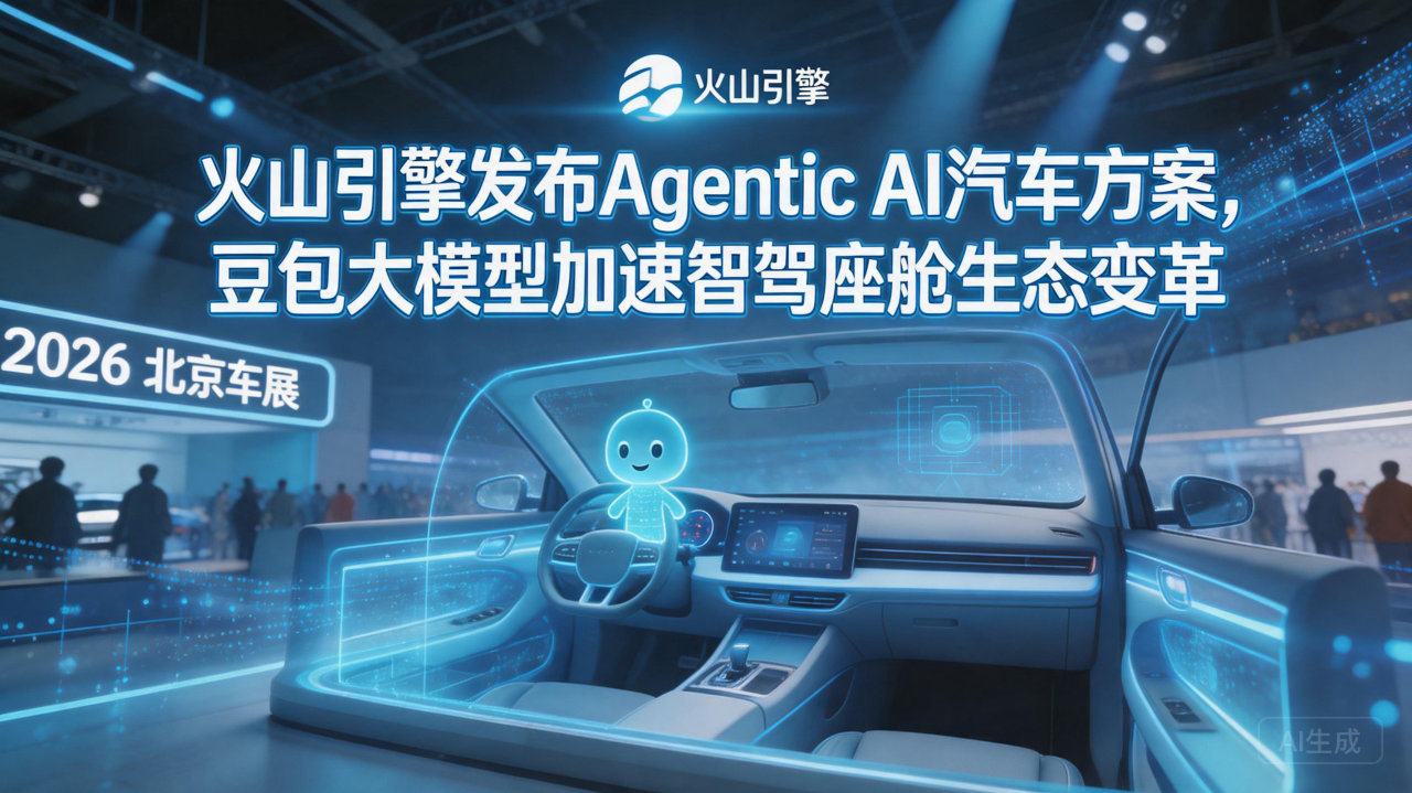 火山引擎发布Agentic AI汽车方案，豆包大模型加速智…